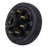 7000lbs Trailer Brake Drum 12 X 2in 8 On 6.5in Metal High Strength Brake Hub Drum for 7000lbs Trailer Axles Single Brake Drum