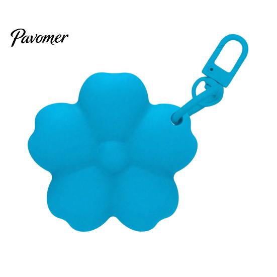Lip Balm Holder Keychain Silicone Flower Lipstick Keychain, Portable Carrier for Bag Accessory Backpack Handbag, Travel Gloss Women