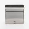 GREEN LIFE PH-60 Large Stainless Steel Mailbox, Perfect for Receiving Newspapers During Holidays, Dimensions: 20.7cm Deep X 35.0cm High X 37.0cm Wide