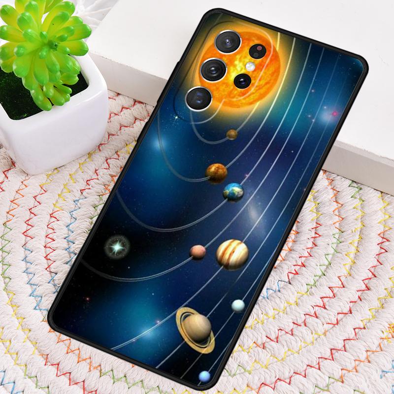 Earth Moon Sun Planet Phone Case for Samsung Galaxy note 10 pro S26 Ultra S23 S24 FE S25 S21 S22 PLUS shockproof Cove