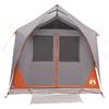 Tunnel Tent Gray and Orange 8 Person Polyester and Steel