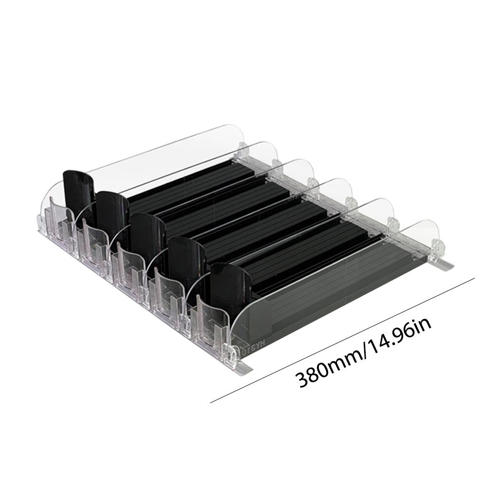 Refrigerator Drink Organizer Dispenser Auto Beer Pusher Holder Adjustable Width Soda Can Bottle Pusher for Kitchen Fridge Gadget