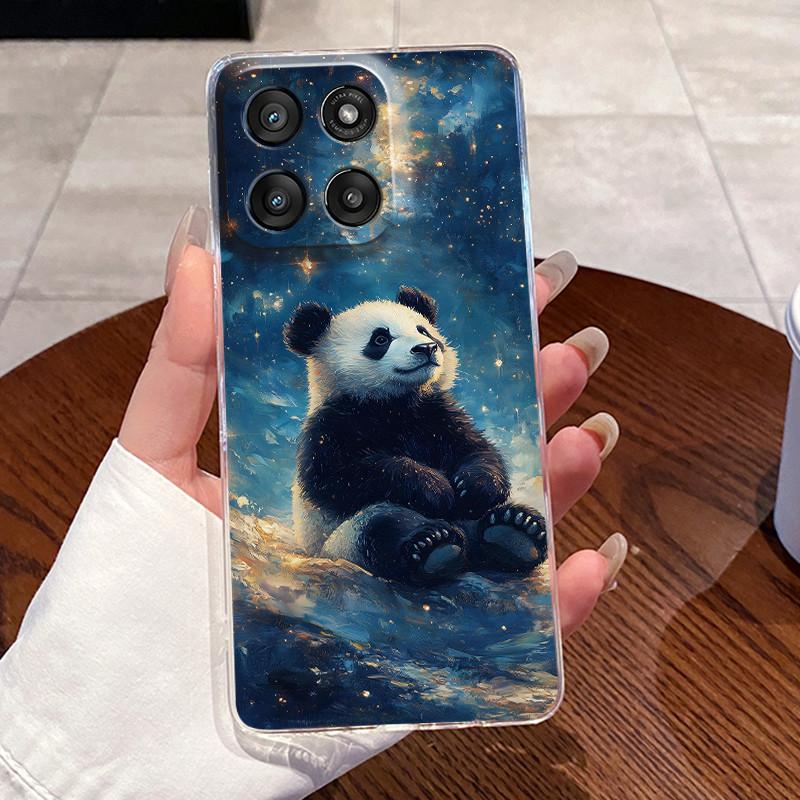 Jelly Casing For Motorola Moto G Stylus 5G 2025/Moto Edge 60 Stylus Funda Clear Silicone Soft TPU Cover Cute Cat Protective Case