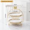 Double-Layer Ceramic Dessert Stand