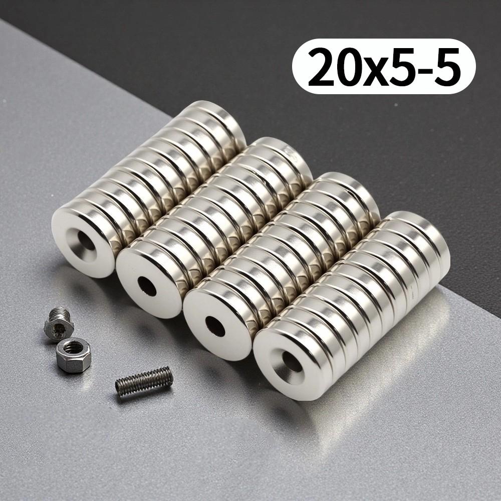 20x5-5MM imans Round Refrigerator magnets with holes for Office Whiteboard Suitable Tools Home Workplace, Etc 20*5-5