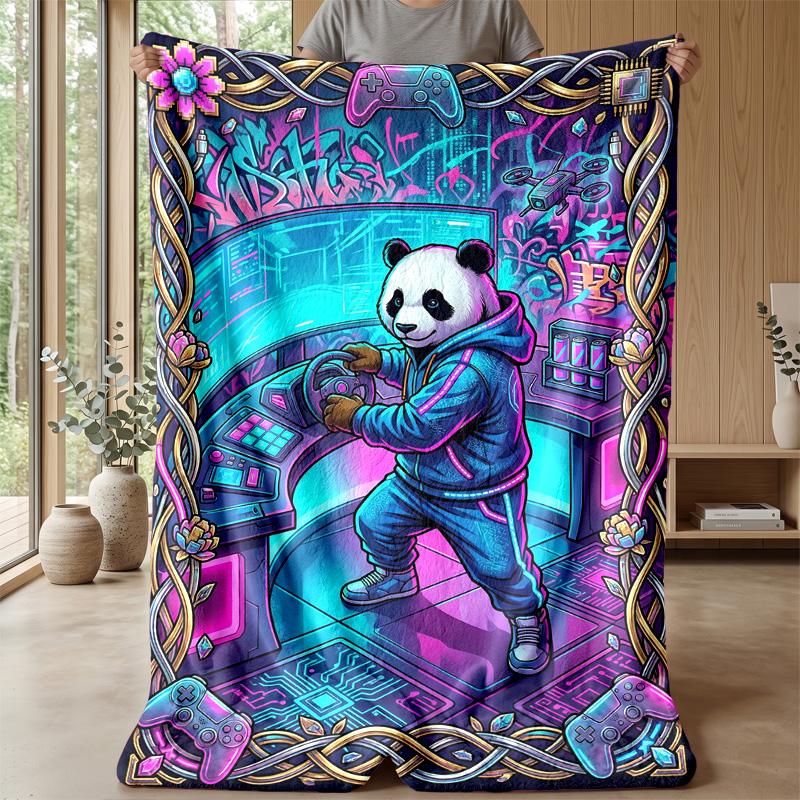 Oceanic Voyage Collection Theme blanket Lightweight Warm Flannel Blanket Decorative Throw Blanket for Home Decoration