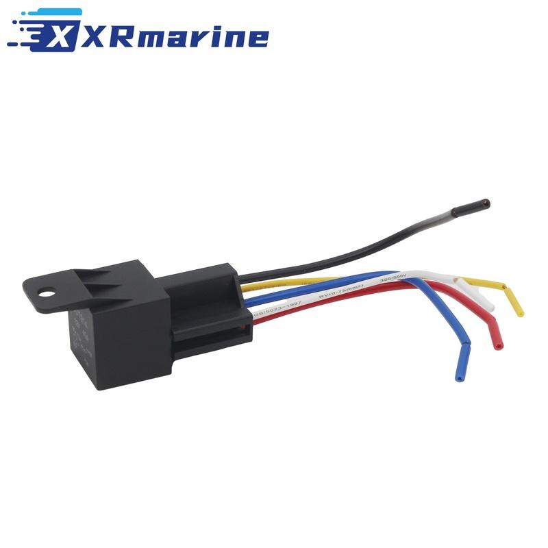 

For Volvo Penta Power Trim and Tilt Motor Relay Kit with Connector, Replaces 1504952-1, 831725-7, 876039, 854357-1 чёрный