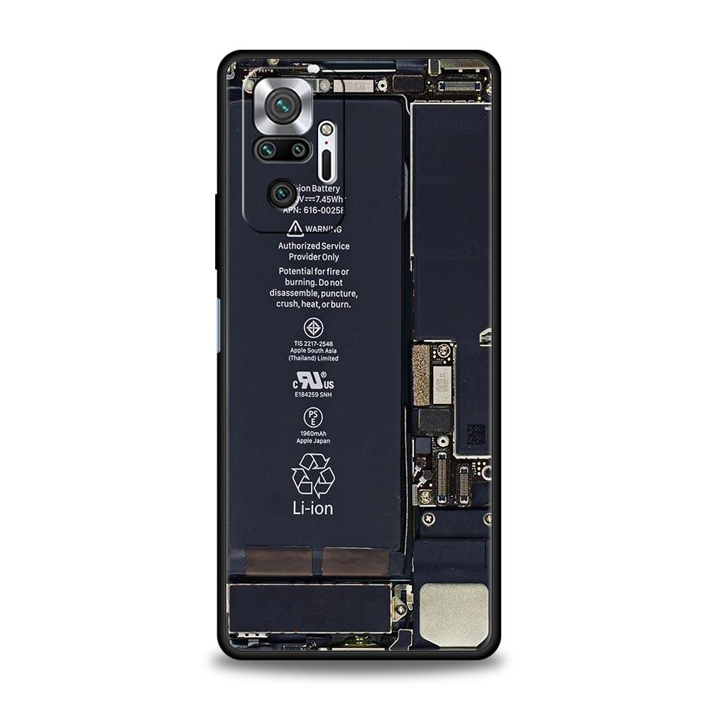 

Чехол для телефона Xiaomi Redmi Note 12 10 11 9 8 Pro Plus 9S 7 8T 9T 9A 8A 9C K40 игровой чехол внутри материнской платы Redmi Note 12 5G