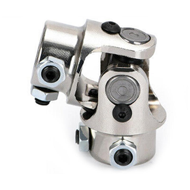 3/4" DD X 3/4" DD Silver Car Steering Shaft U Joint Coupler