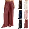 Pantaloni Larghi Casual da Donna Colore Vestibilità Rilassata