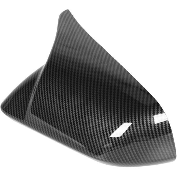 for Carbon Fiber Mirror Cover Car Exterior 2Pcs Door Mirror Cover Left Right Horn Replacement for 2015?2022 Carbon Fiber (Carbon Fiber)