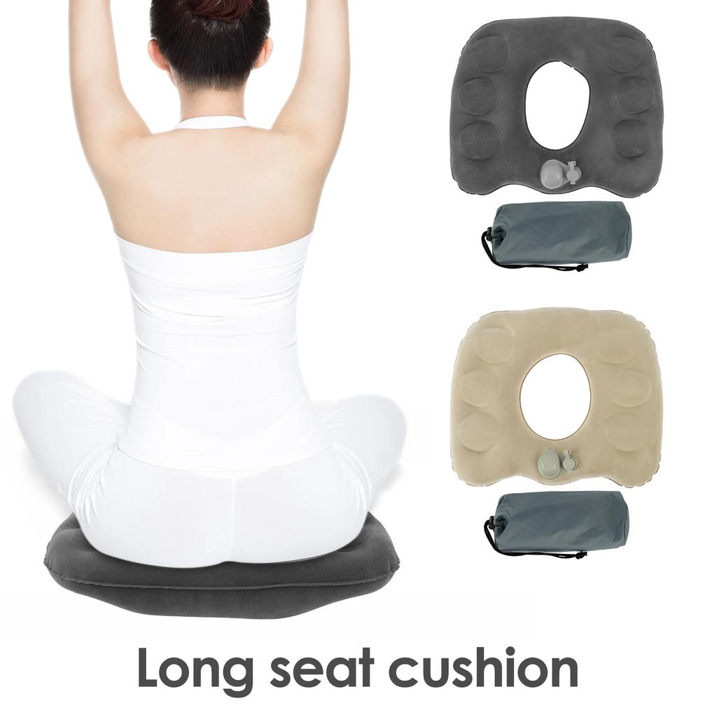 Aufblasbare Donut-Kissen PVC-Stütz-Sitzpolster Tragbare Steißbein-RückenSchmerz-Stuhl Aufblasbares Massage-Sitzkissen für Büro Auto
