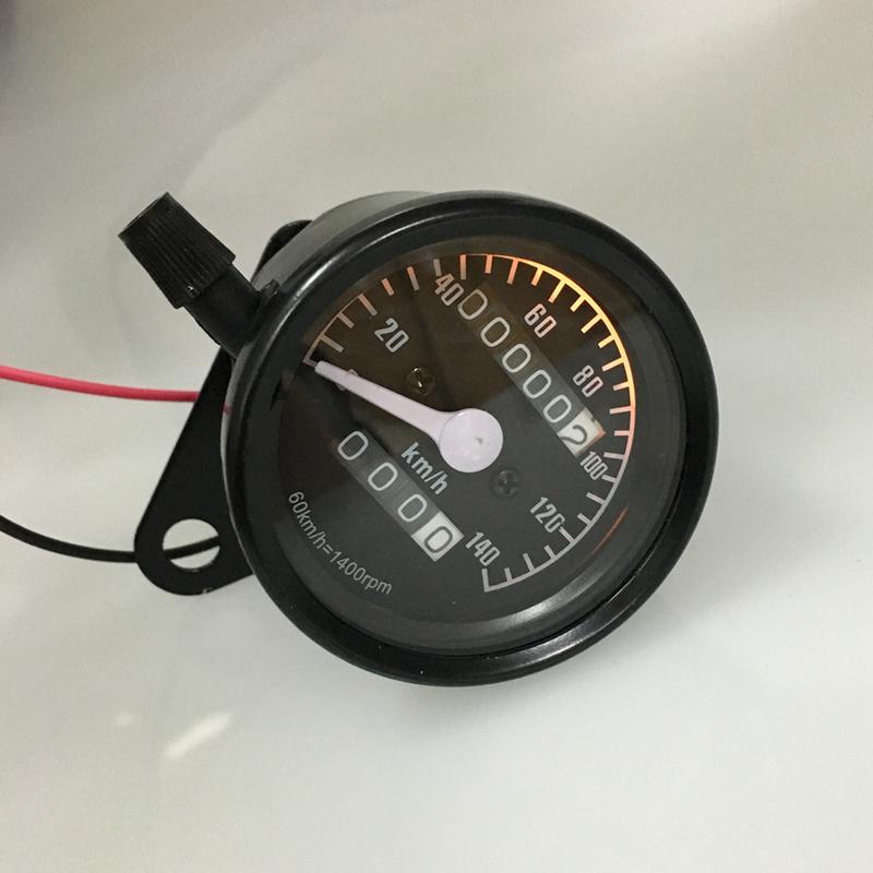 12V Motorcycle Dual Odometer Speedometer Gauge Miles Test  Meter