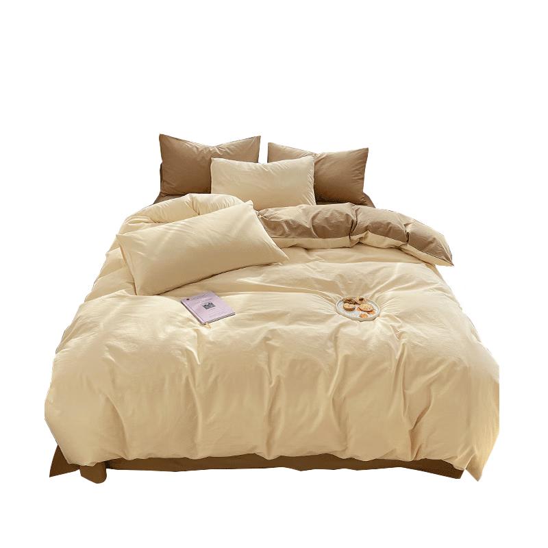 Maoren 100% Cotton 4-Piece Bedding Set 0.9m (Duvet 150x200cm)
