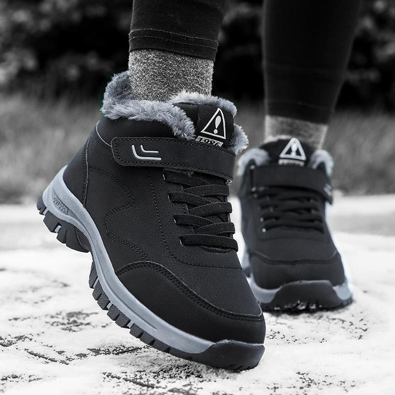 Winter cotton shoes piled thickened warm casual outdoor snow boots