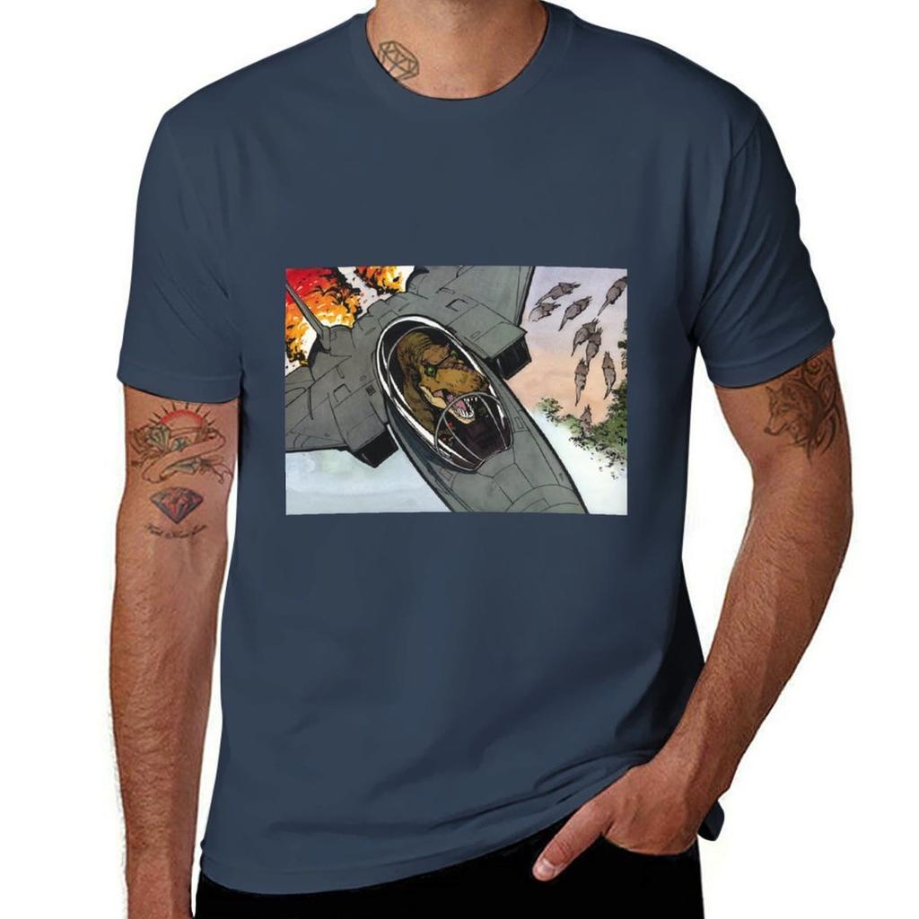 T Jet Shirt Dark T T-Shirt Funny Humor Shirts Personalised T-Rex Pilot