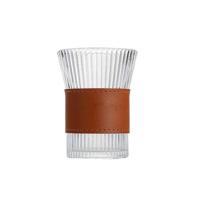 Ins Style Glass Cup High Value Coffee Cup Beverage Cup Heat Insulation Anti-scalding Home Office Drinking Waist Cup