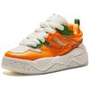 Anta Big Bread Trendy Comfortable Non-Slip Wear-Resistant Low-Top Skate Shoes Women sneaker Orange White Green 122428091-1