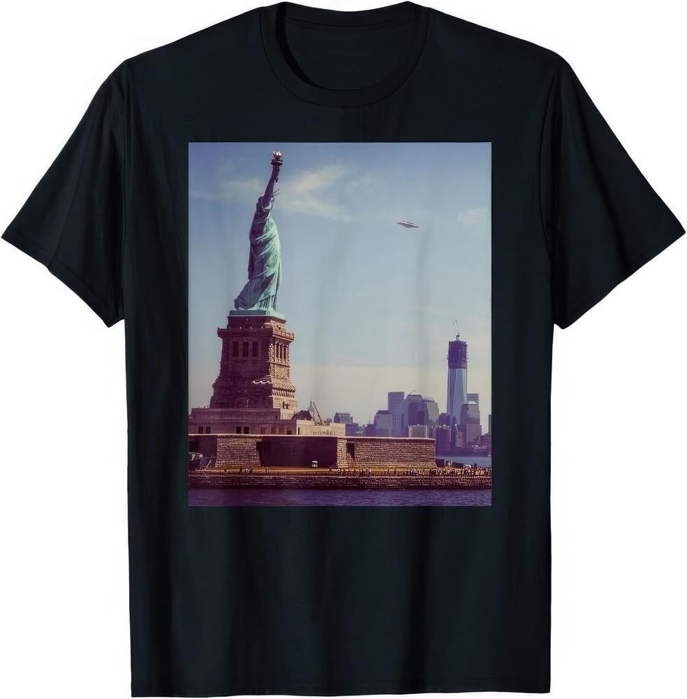 Statue Of Liberty UFO Spaceship T Shirt