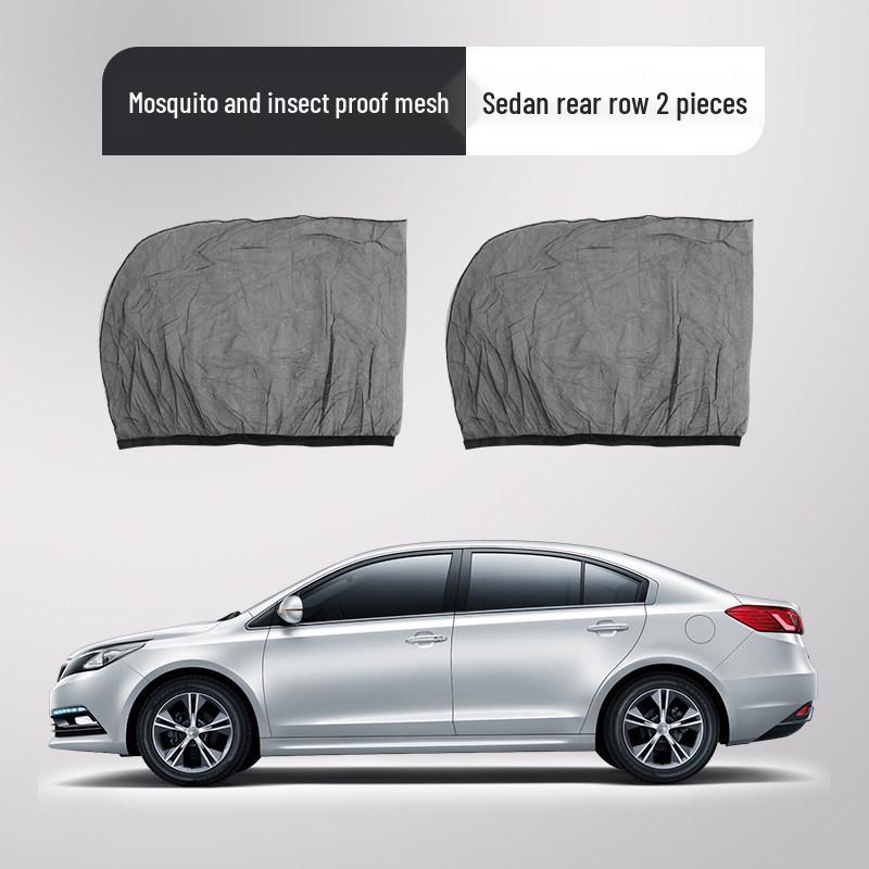 

Car Window Mosquito Net Sunshade: Breathable Heat Insulation & Privacy Blackout Mesh Universal Fit