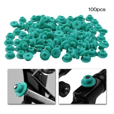 100 buc. ac de tatuaj, cu ochiuri din silicon, mameloane, tip T, tampă cu ac, accesorii pentru mașină de tatuat