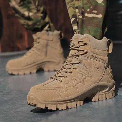 Men Tactical Boots Motorcycle Breathable Male Climbing Hiking Shoes Lace Up Army Boots Desert Boot Unisex Safety Hunting Boots