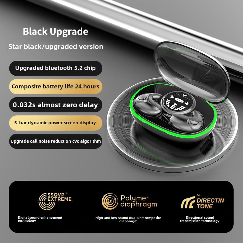 Bezdrátová Bluetooth sluchátka do uší TWS s kostním vedením 5.3, ultra dlouhá životnost, redukce hluku