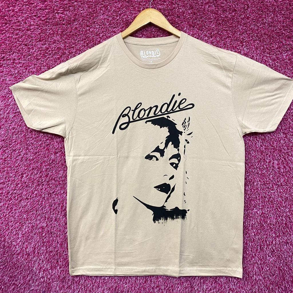 T-shirt Blondie Parallel Lines Debbie Harry Viso Beige