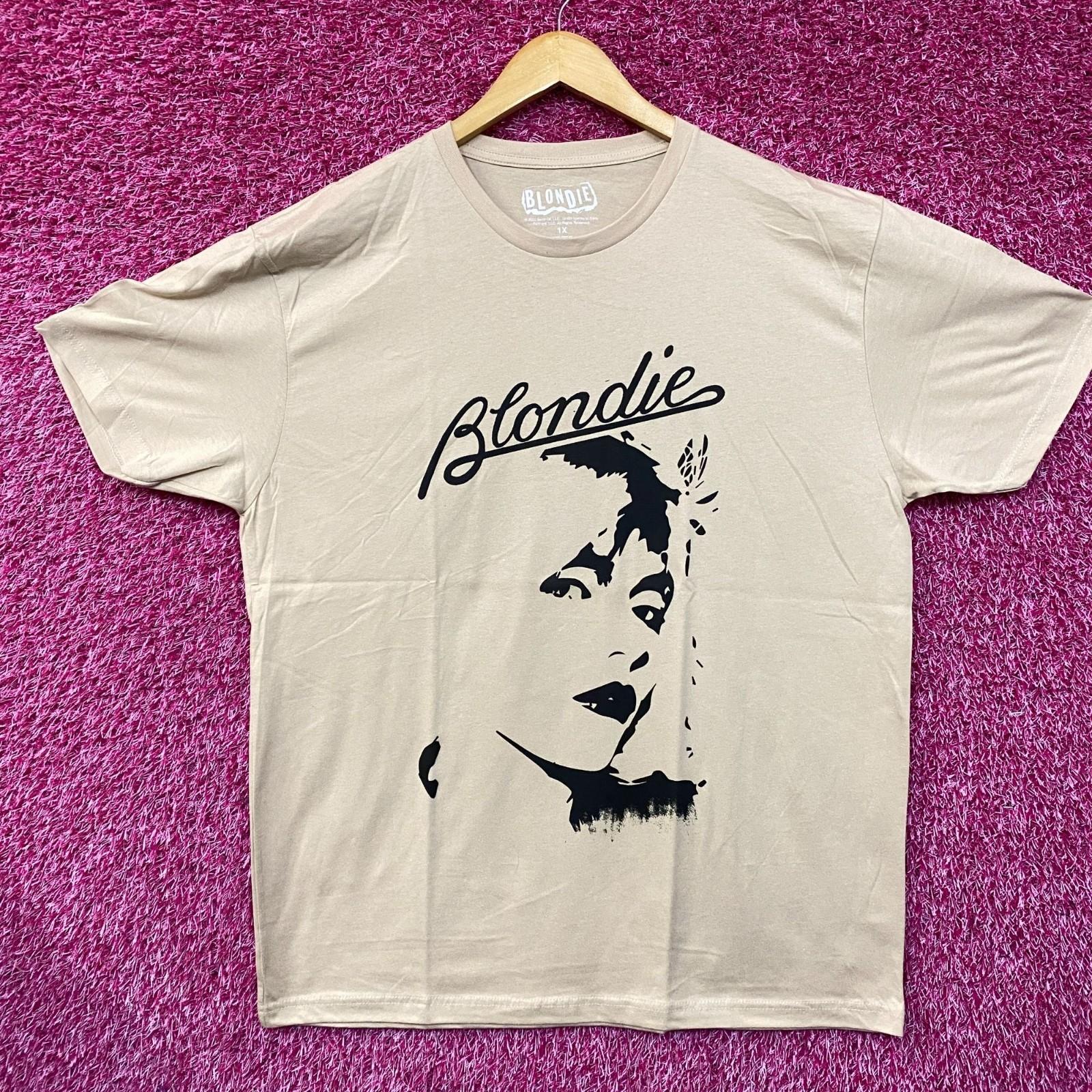 Blondie Parallel Lines Футболка с лицом Дебби Харри Бежевый M