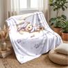 Teddy Bears with Stars and Clouds Theme blanket Lightweight Warm Flannel Blanket Decorative Throw Blanket for Home Decoration