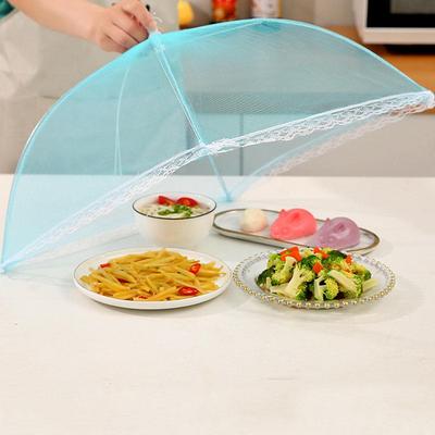 1pc Foldable Food Covers Fly Anti Mosquito Pop-Up Food Cover Umbrella Meal Vegetable Fruit Breathable Cover Kitchen Accessor
