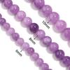 6 8 10mm Natural Stone Chalcedony Beads Light Purple Round Loose Spacer Beads For Jewelry Making DIY Necklace Bracelets Findings