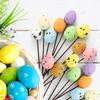 100Pcs Foam Easter Eggs Happy Easter Decorations Eggs Craft Kids Gift Favor Home Decor Easter Party for Vase Wreath Garland