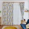 Suminoe Yukiyama V1354 Washable 100 x 135 1 Panel Curtains, Yellow, cm,