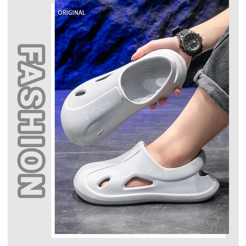 Men's Hollow-Out EVA Non-Slip Lightweight Summer Sandals Breathable Casual Beach Shoes