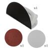 Self Adhesive Half Circle Sanding Pad Holder Durable Plastic Drywall Corner Sander Ergonomic Tool for Woodworking DIY Projects
