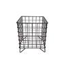 Square Basket Black Silver Pink Makeup Sorting Storage Pen Holder Desktop Basket Storage Basket