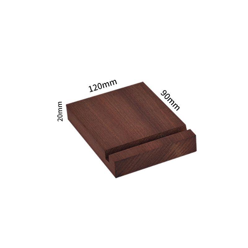 Fangye | Plate Holder Folder Folder Base Plate Menu Holder Solid Wood Texture Vintage Retro Ins Style Japanese Style Sapele Vertical Solid Wood Base Accessories