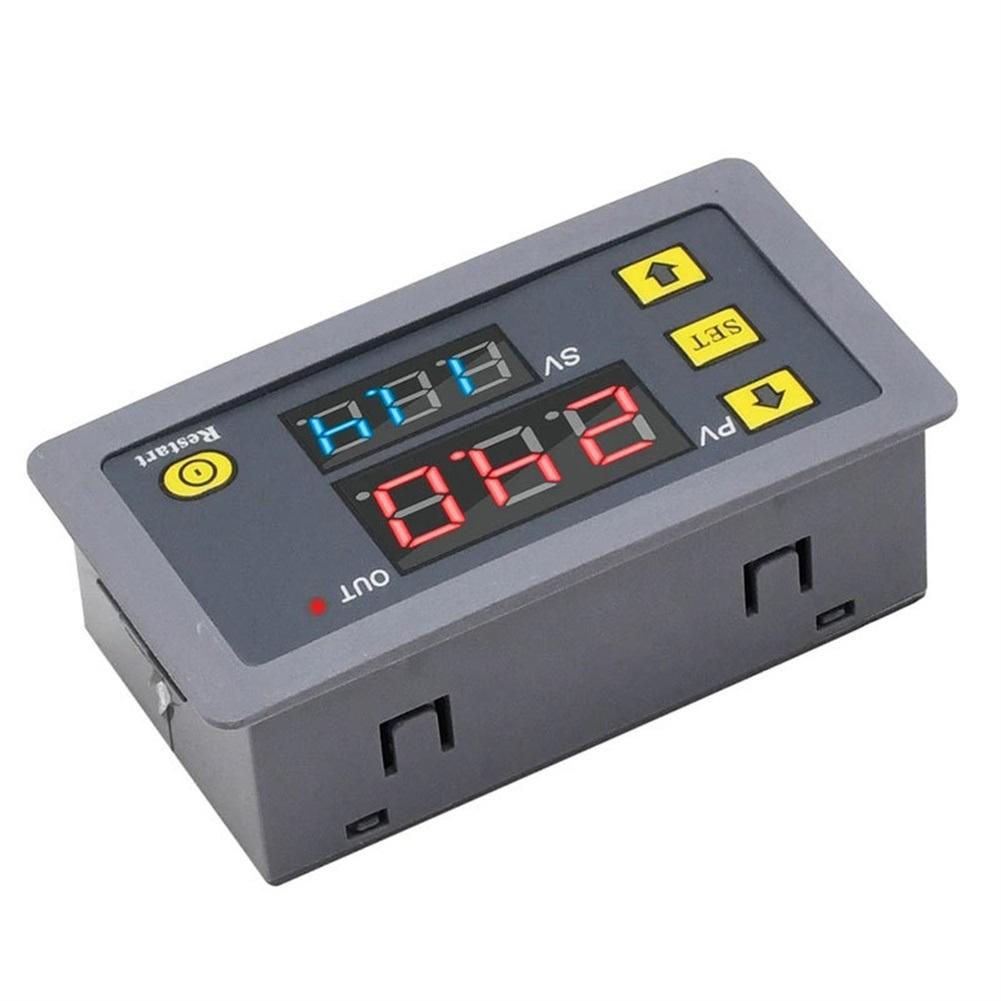 Dual LED Display Cycle Timer Control Switch Compact For Embedded Installation Cyclic And Periodic Modes 79*43mm