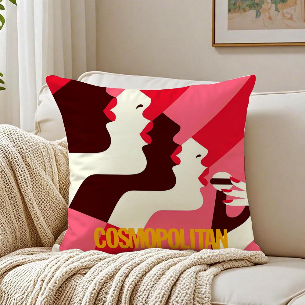 Confident Femaleoriented Style CCosmopolitan Cushion Cover Pillowcase Antidustmite living Room Sofa Decor Cushion Room
