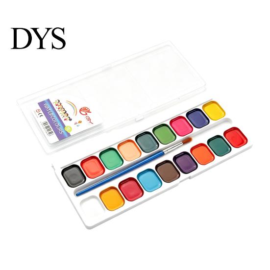 Tragbares Malset Aquarellfarben-Set, Abwaschbare feste Palette, Helle professionelle Kunst-Bildungswerkzeuge Farben Pigment-Set, für Kinder und Anfänger