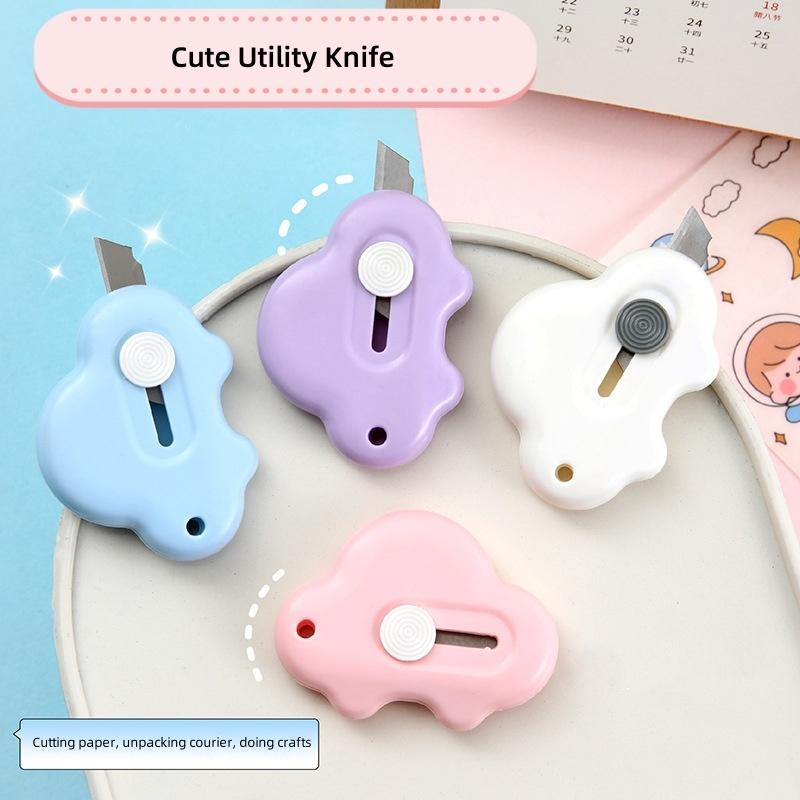 Cute Mini Car Shape Utility Knife Portable Paper Knife Retractable Knife for Unpacking Courier Box Opener