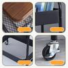 3 Tier Slim Storage Cart Mobile Trolley on Wheel Top Small Table Slide Out Organizer Rolling