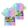 Smiling Critters T Shirt Cartoon Short Sleeve Casual Tee Shirt Funny Tshirts Clothes