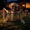 Halloween Half Skeleton Bone Frame Ornament for Indoor & Outdoor Scary Scene Decor