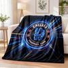 Chelsea FC Printed Flannel Blanket Warm Comfort Bed Throw For Indoor Home Decoration