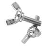 5pcs Bag 304 Stainless Steel Wing Butterfly Screws Bolts Machine Repair Accessory(M5 * 20mm)