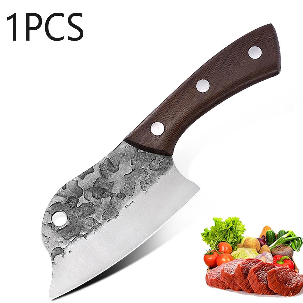 

Кухонные ножи из кости, кованый нож двойного назначения, бытовой кухонный нож, острый нож для мяса и рыбы, поварской нож для приготовления пищи