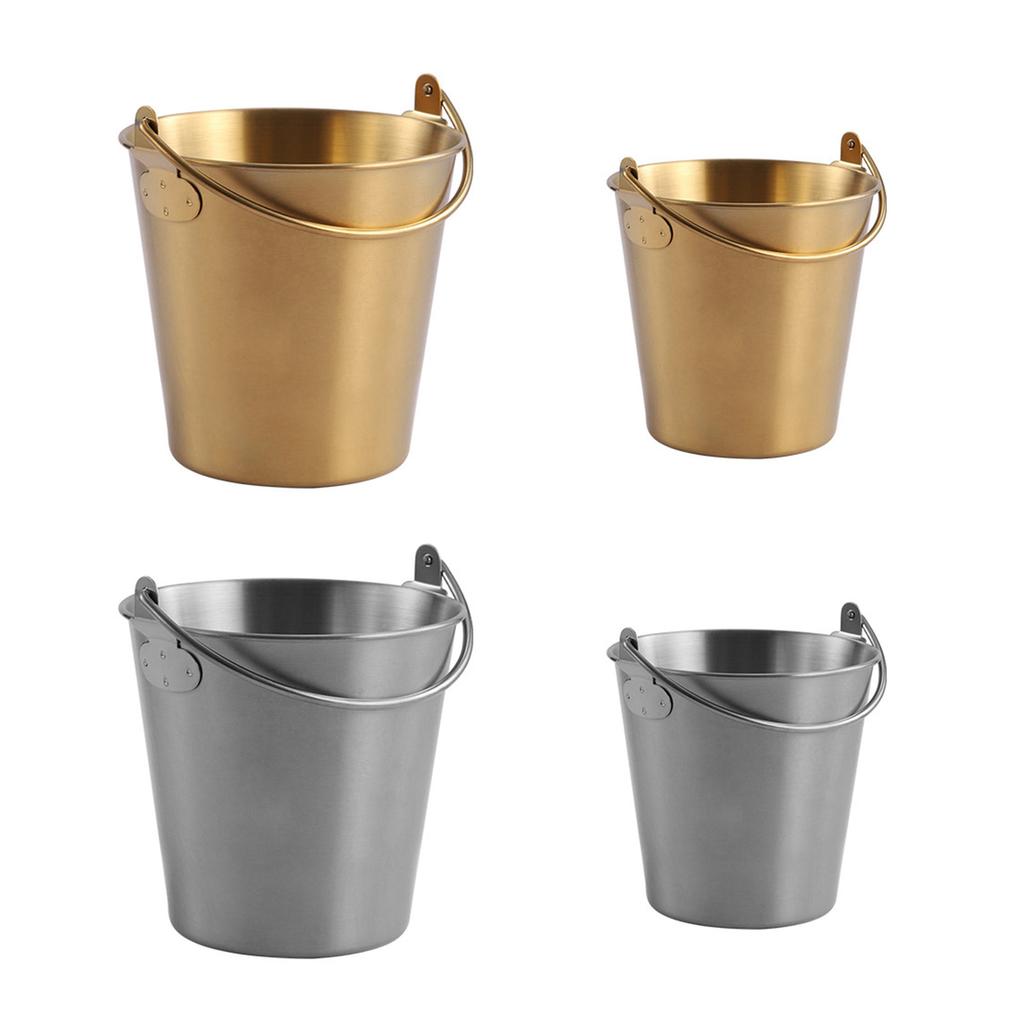 Mini Metal Buckets Small Dessert Pails Dessert Buckets Candy Containers Metal Food Container for Desserts Ice and Snacks