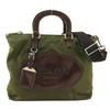 2WAYShoulder Handbag BN1107 Khaki Nylon Women Used